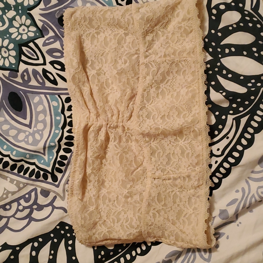 Aerie Strapless lace bandeau